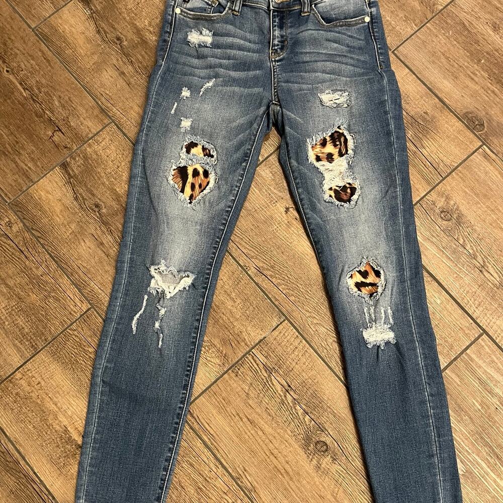 Judy‎ Blue Distressed Skinny Fit Women’s Jeans Size 5/27
